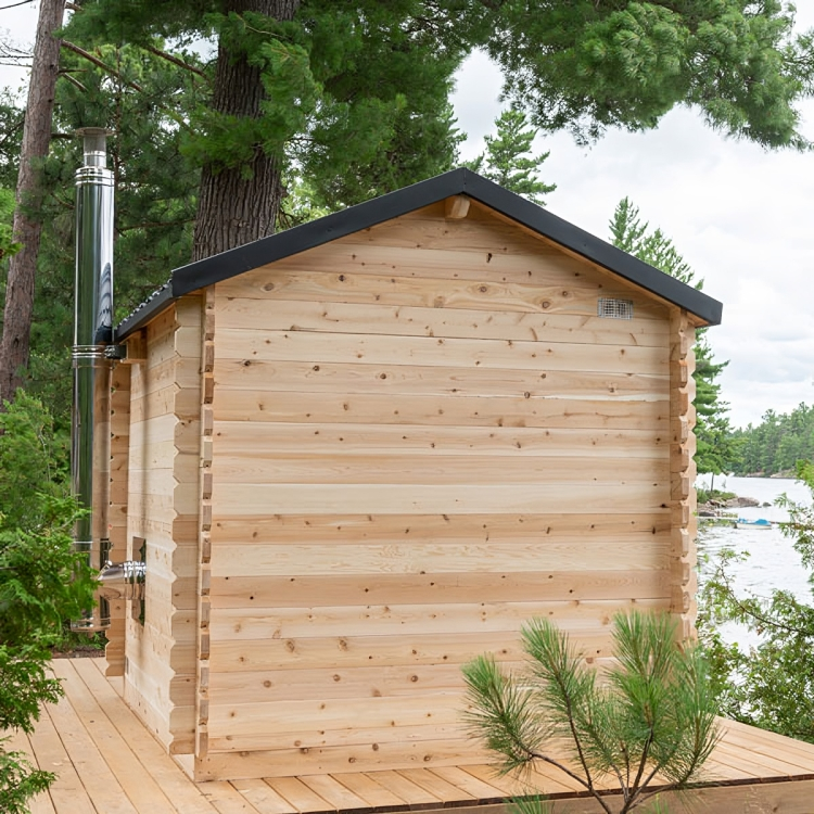 Georgian Cabin Sauna with Porch