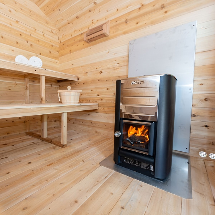 Georgian Cabin Sauna with Porch