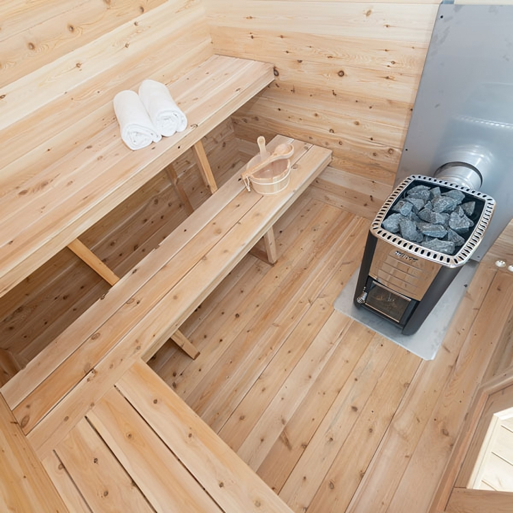 Georgian Cabin Sauna with Porch